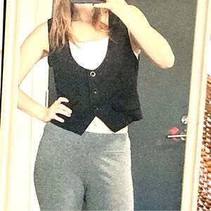 Dressy Casual Black Vest